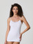 Canotta Donna Jadea Spalla Stretta 9000 con  Inserti in Macramè in Cotone
