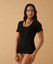 T-Shirt Donna Mezza Manica Jadea 9005 in cotone con profilo in Raso