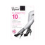 10 PAIA CALZINO ELASTICIZZATO DONNA 10 DEN CON BORDO COMFORT E PUNTA NUDA
