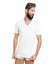 T-Shirt Uomo Mezza Manica Scollo a V Nottingham T41VC in Cotone Pettinato
