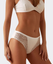 JADEA 12 Pezzi Slip Donna Mini 062 in cotone Bielastico con inserti di pizzo
