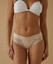 Jadea (6 pezzi) 8012  Slip Donna in Cotone elasticizzato con ricamo semitrasparente.