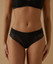 Jadea (6 pezzi) 8012  Slip Donna in Cotone elasticizzato con ricamo semitrasparente.