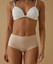 Jadea (3 Pezzi) Slip Donna midi taglio laser realizzato in cotone elastico 8011