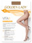 Golden Lady (10 paia) Collant Donna 8 Den velatissimo con punte invisibili Vita 8
