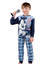 Pigiama Bambino MICKEY&FRIENDS manica lunga in cotone interlock, collo serafino.