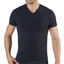 Maglia 02855 53 Liabel m/manica scollo a V uomo bianca e nera in cotone termico