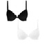 Set 2 Reggiseni Pushup con Ferretto Bianco e Nero in pizzo Cotonella Daniela CD023