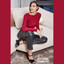 Maglia donna  Invernale in Cashmere Scollo Giro Manica Lunga MYSUBLYME 1412