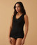 3 Pezzi Canotta Donna spalla Larga Jadea 9001 Inserti in Macramè in Cotone