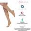 Claravida Gambaletto Donna preventivo Compressione Graduata 70 Denari 12-15 mmHg