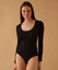 Body Donna Scollo Lollo Manica Lunga Jadea 4154 in Cotone Elasticizzato