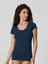Jadea 4181 Maglia Donna Manica Corta Scollo Lollo in Cotone Elasticizzato