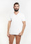 3 T- Shirt Uomo Mezza Manica Scollo a V Nottingham TV6103 in Cotone Pettinato