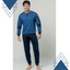 Pigiama da uomo invernale lungo caldo cotone LP2129 LOTTO