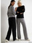 Pantalone morbido in maglia a coste 4873 JADEA