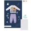 Pigiama neonata in cotone felpato DY32A8573 FROZEN SABOR