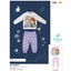Pigiama neonata in cotone felpato DY32A8573 FROZEN SABOR