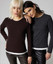 Maglia donna a manica lunga  in morbido mix di viscosa 4862 JADEA