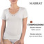 Maglia mezza manica donna in lana e cotone MMDB100 MABRAT