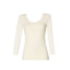 Emmebivi Maglia Donna Manica Lunga Lana e Seta con Bordo in raso  91404