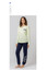 Pigiama donna lungo in cotone estivo LP5233 LOTTO