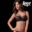 LOVE AND BRA Reggiseno Balconcino con ferretto e con imbottitura in pizzo CHANTAL