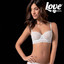 LOVE AND BRA Reggiseno Balconcino con ferretto e con imbottitura in pizzo CHANTAL