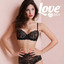 LOVE AND BRA Reggiseno a balconcino coppa C in pizzo con ferretto ANNABELLE