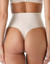JADEA (3 pezzi) 8025 Perizoma Donna taglio laser vita alta invisibile in cotone