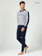 IL GRANCHIO Pigiama uomo invernale lungo in cotone interlock GP2119