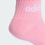 ADIDAS (5 paia) Calzini bambino/a in cotone con bordo a coste lunghezza caviglia Linear Kids