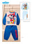 MICKEY Pigiama neonato manica lunga in cotone interlock DY32K9134