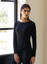 JADEA Maglia donna manica lunga girocollo in micromodal e cashmere Art. 5331