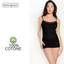 3 Pezzi Canottiera Donna Spalla Stretta Nottingham VS4311W con Inserti in Pizzo