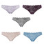 12 Slip Brasiliana Donna in Cotone Bielastico con Inserti in Pizzo Cotonella GD170