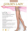 10 Paia di Collant Golden Lady Vita 20 Elasticizzato Velato e Corpino Rinforzato