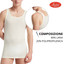 3 Pezzi Canottiera Uomo Liabel 05148 223 Spalla Larga in Lana