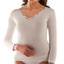 3 Pezzi Maglia Donna Liabel 5321 1046 Donna Manica Lunga con inserto in pizzo