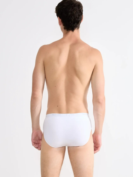 Sloggi (2 pezzi) Slip Uomo Midi Basic con Elastico Esterno in Strech Cotton