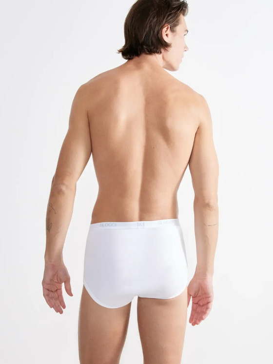 2 Slip Uomo Sloggi Basic Maxi con Elastico Esterno in Strech Cotton