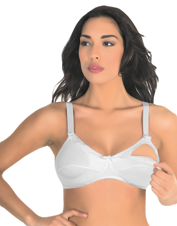 Reggiseno Aris Mamma in Puro Cotone per Allattamento Senza Ferretto - Coppa B Reggiseno Aris Mamma in Puro Cotone per Allattamento Senza Ferretto - Coppa B