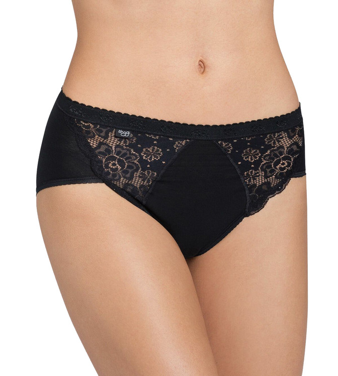 2 Slip Donna Sloggi Chic Midi In Cotone Di Alta Qualità 2 Slip Donna Sloggi Chic Midi In Cotone Di Alta Qualità