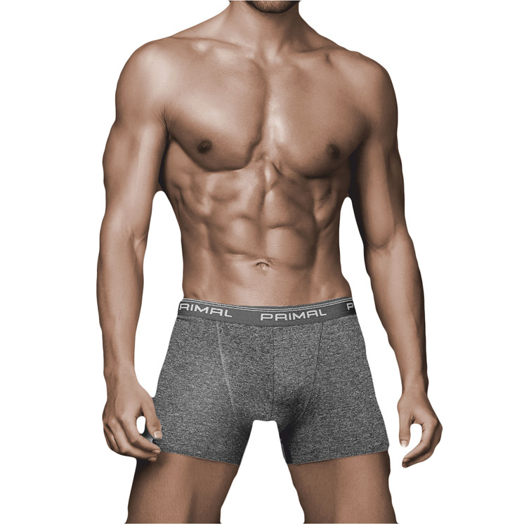 6 Boxer Uomo Primal 3501 in Cotone Elasticizzato con Elastico Esterno