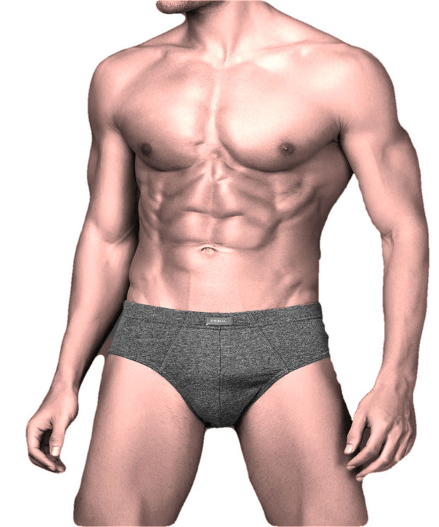 6 Slip Uomo Primal 2500 in Cotone Elasticizzato con Elastico Interno