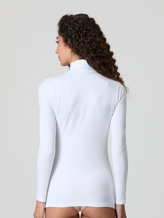 Maglia Dolcevita Donna Jadea 4267 Manica Lunga in Cotone Elasticizzato