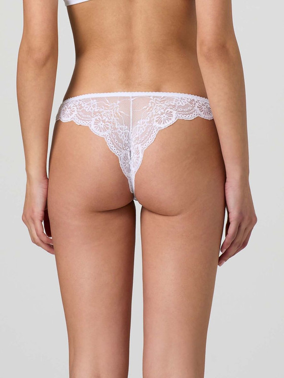 6 Pezzi Slip Brasiliana Donna Jadea 1628 in Morbido Pizzo e Tassello in Cotone