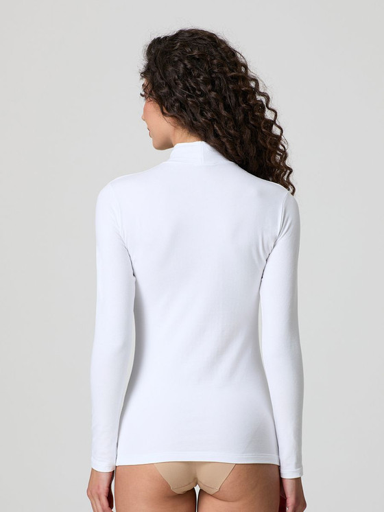 Maglia Donna Lupetto Invernale Manica Lunga in Soft Cotton Jadea 4101