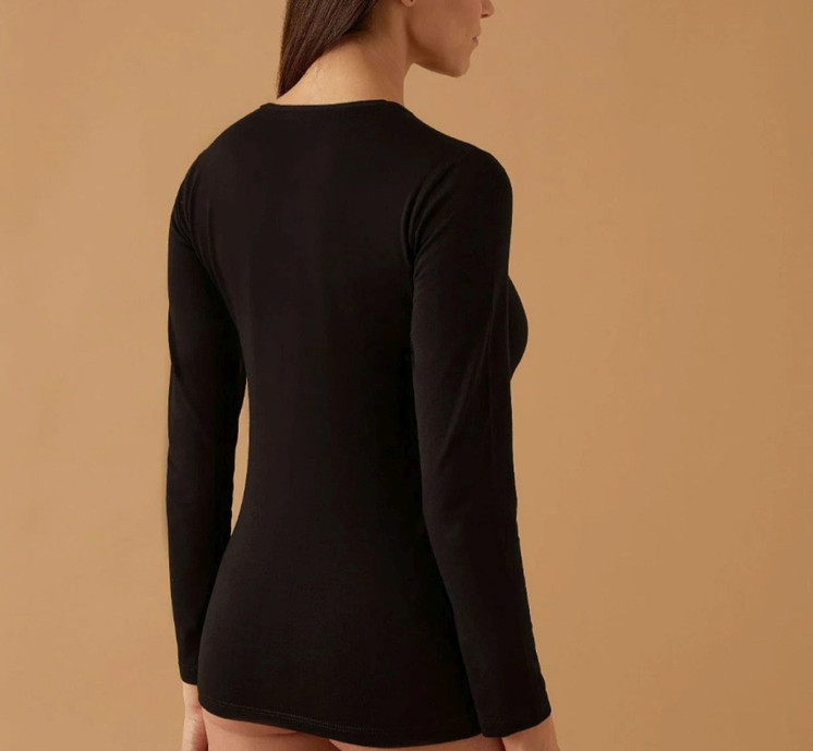 Maglia Donna Invernale Girocollo Manica Lunga in Soft Cotton Jadea 4100