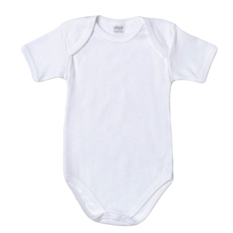 3 Body Neonato Neonata Ellepi 802 Mezza manica in 100% Puro Cotone